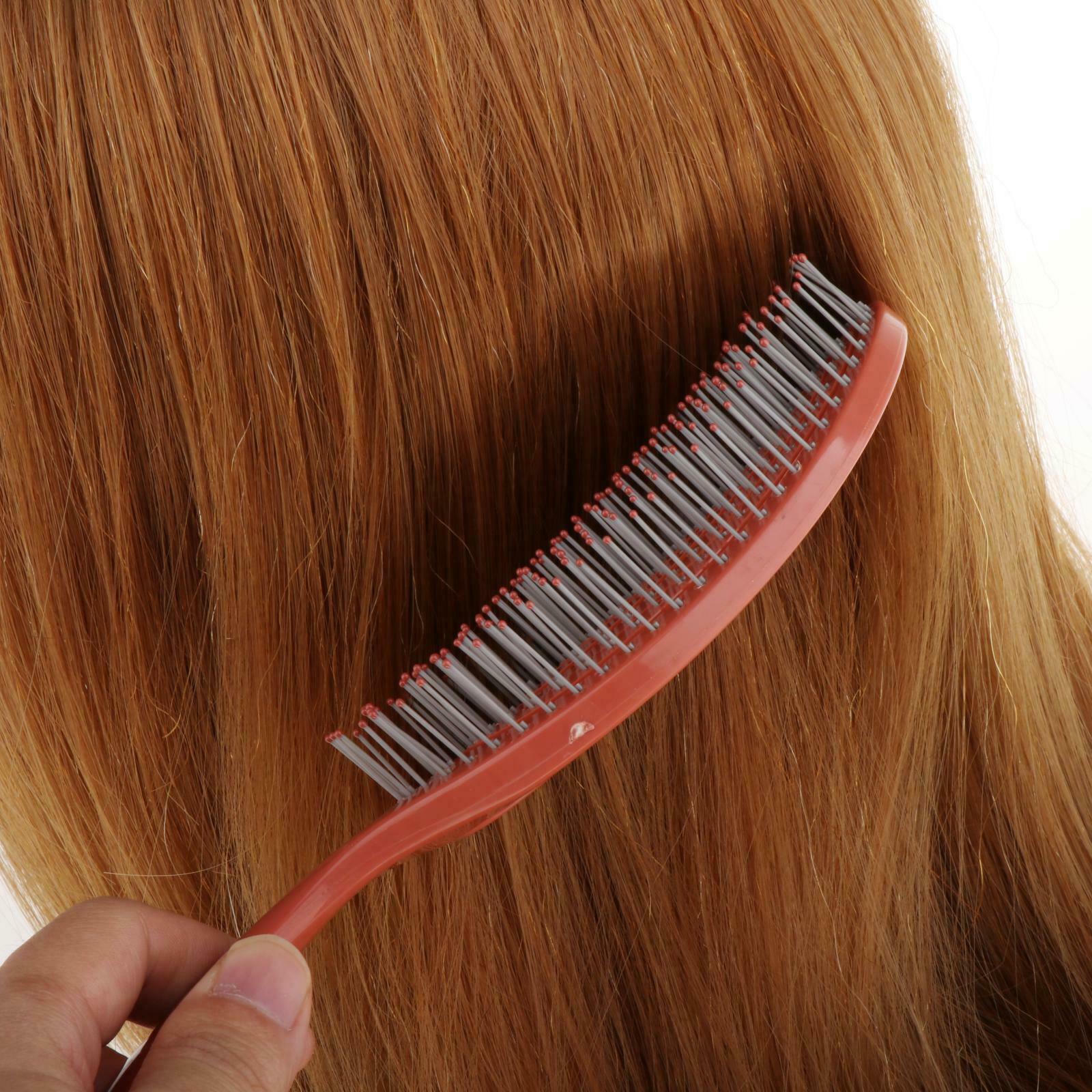 Detangler Comb Hair Brush Styling Comb Scalp Massage Hair Care Brown