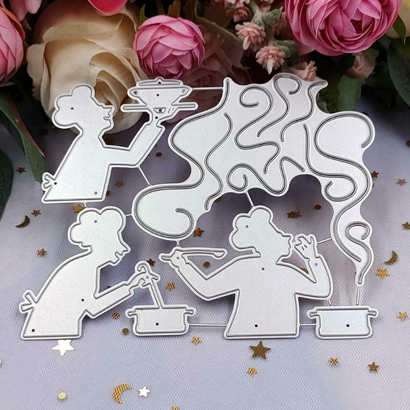 Creative Cooking Mage Metal Embossing Die Cuts Stencil for DIY Scrapbooking Card
