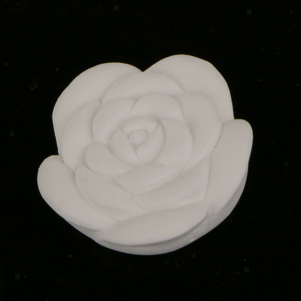 Lots 10 White Rose Flower Essential Oil Diffuser Home Scents Stones Party