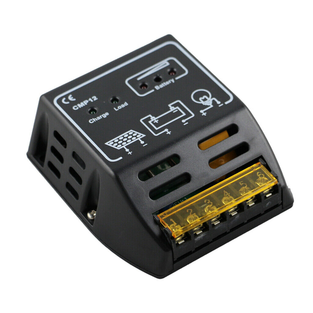 2Pcs 12V/24V Solar Battery Charge Controller