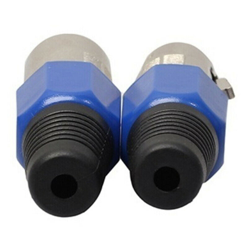 1 Pair XLR 3-Pin Blue Microphone Male/Female Connector Metal Housing V,.l8