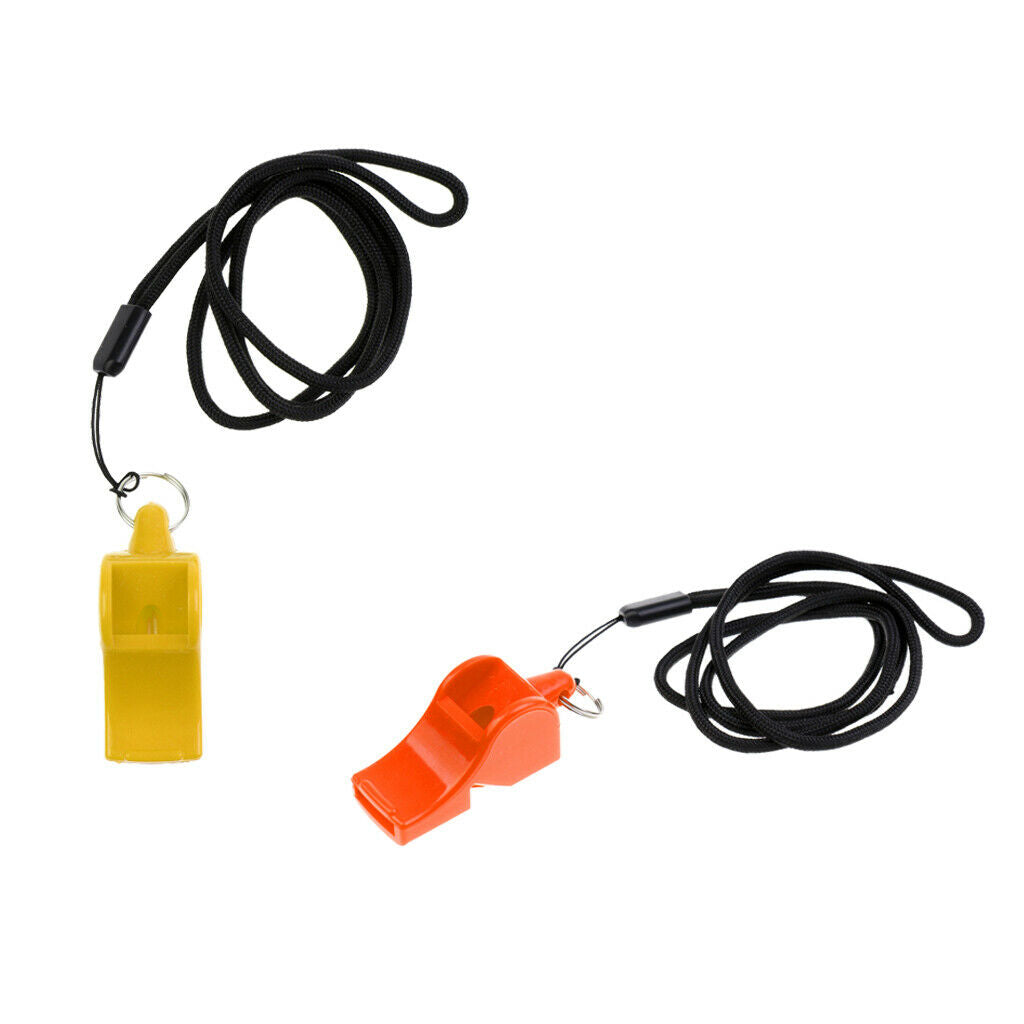 2pcs Loud  Whistle With Lanyard