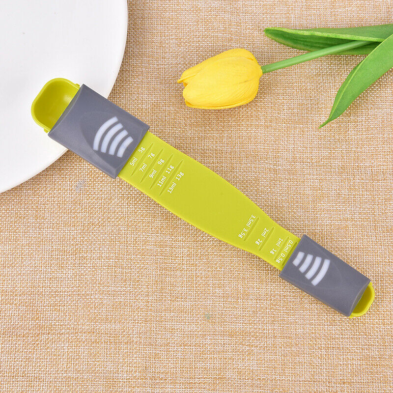 Kitchen Double End Eight Stalls Adjustable Scale Measuring Spoons Meterin.l8