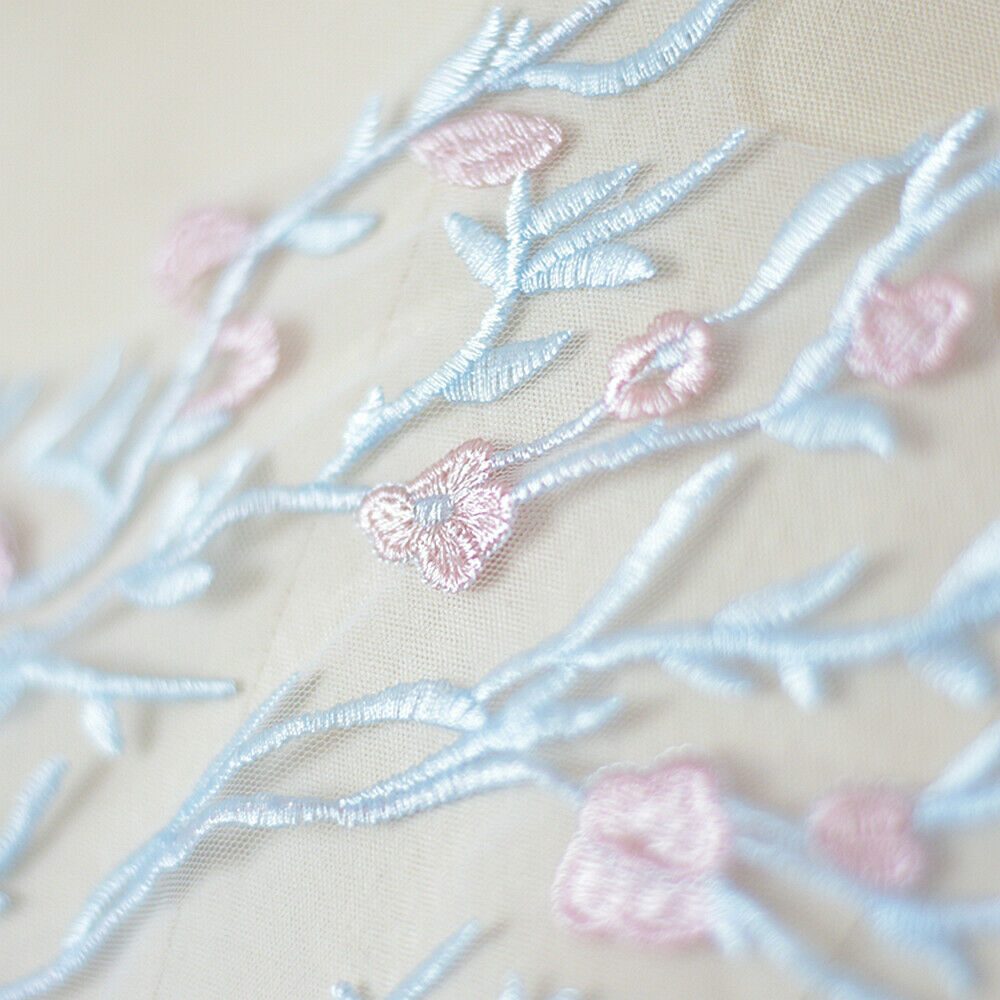 1Pc DIY Polyester Lace Wedding Dress Applique Clothes Patch Decor Accessories