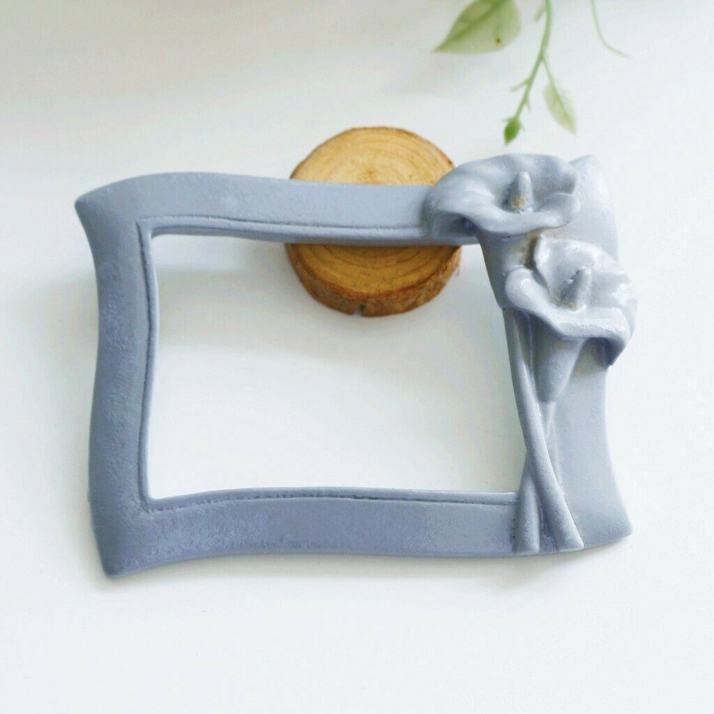 Classic Baroque Photo Frame Picture Display Stand Party Wall Ornament Gray
