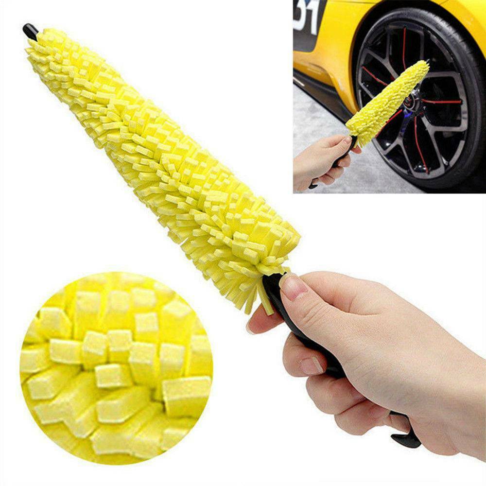 Car Auto Motorcycle Wheel Tire Rim Scrub Brush Cleaner Washing Cleaning Tool