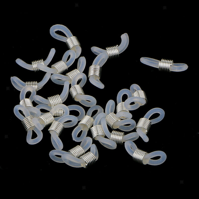 100 Piece Bulk Rubber Eyeglass Spectacle Strap Loop Chain End Crafts Making