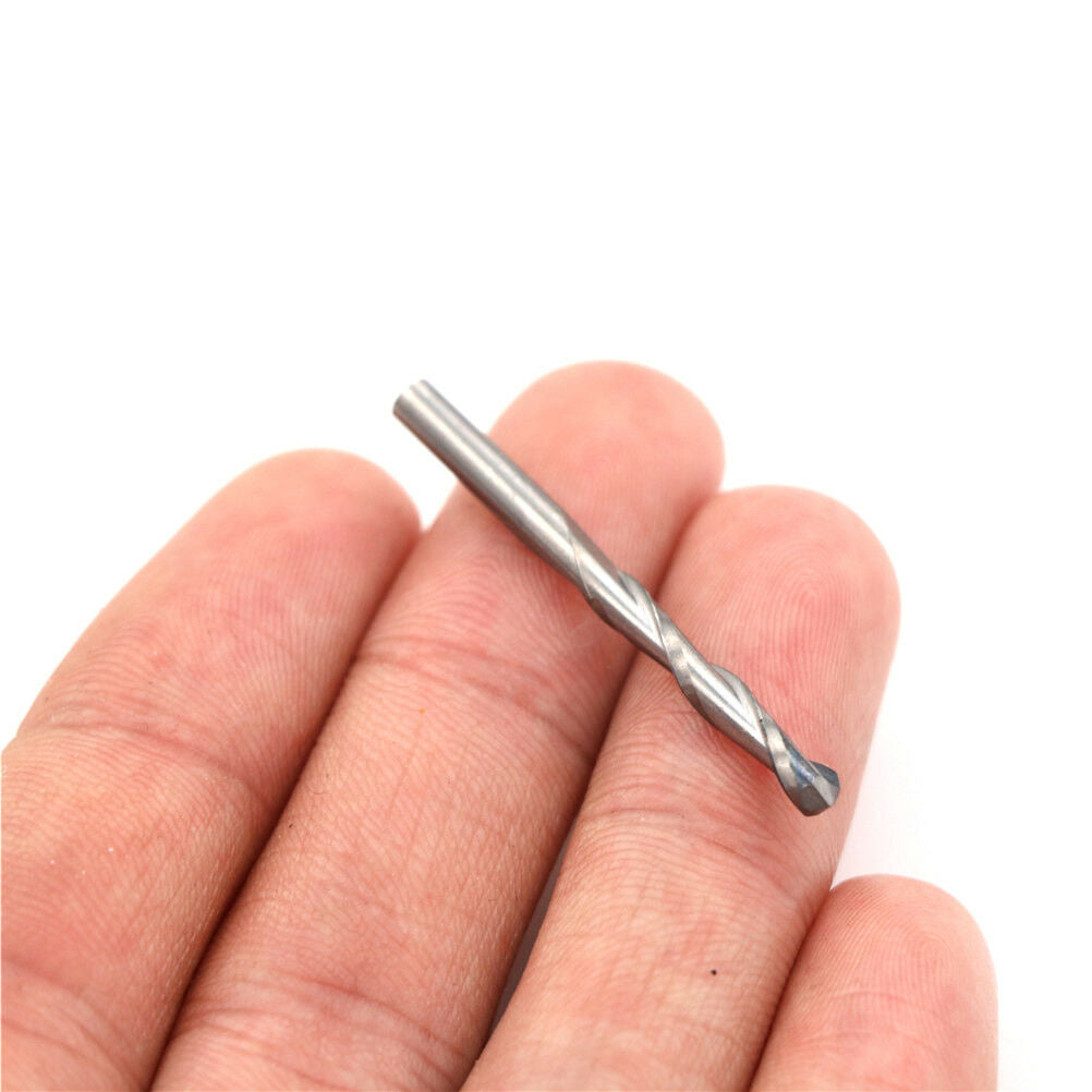 2pcs Flute 3.175mm Carbide CNC Ball Nose End Mill Bits 22mm Router Too.l8