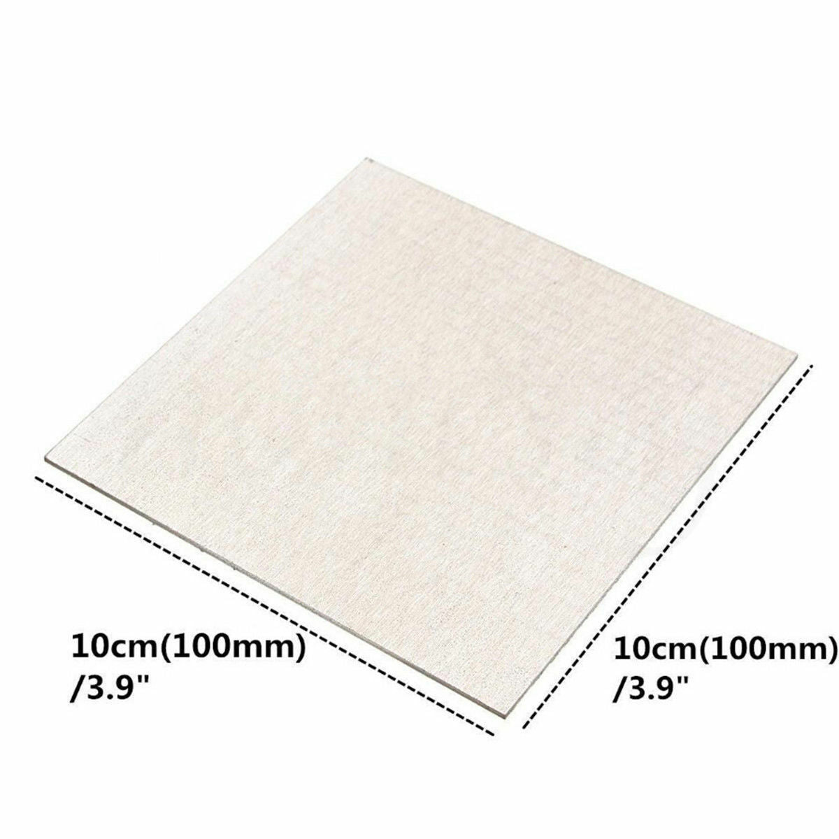 1pcs  Aluminum Al Alloy Shiny Polished Plate Sheet 1x100x100mm