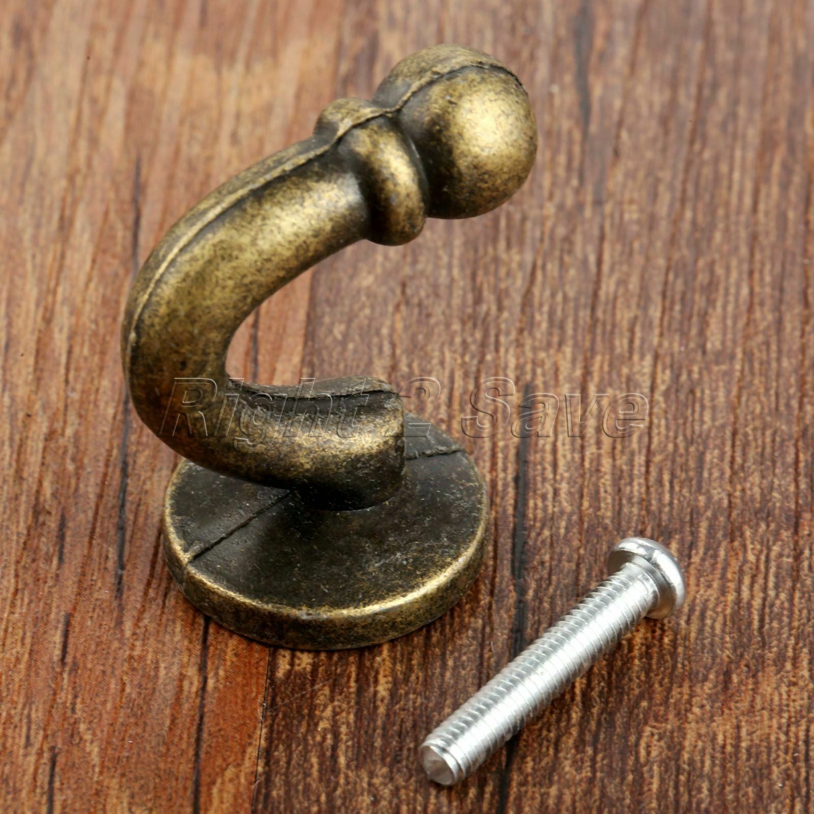 Zinc Alloy Bathroom Kitchen Wall Hooks Retro Coat Clothes Towel Holder Organizer