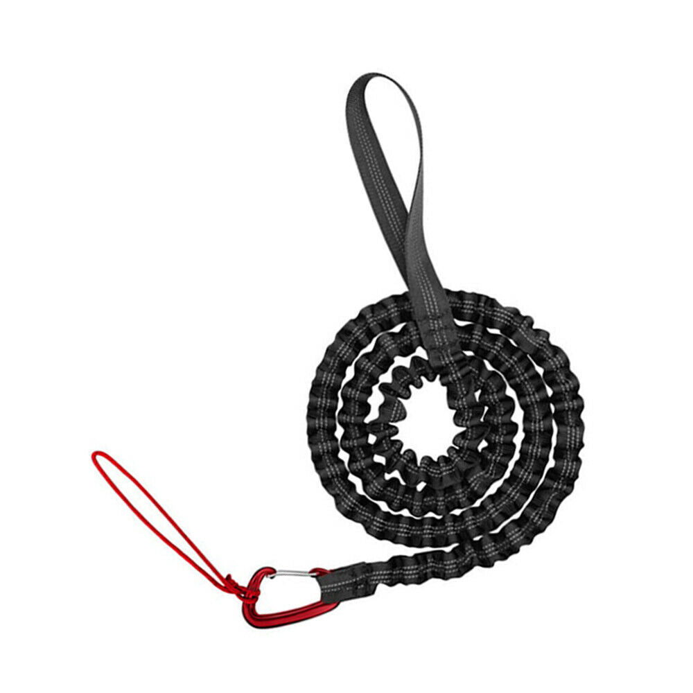 Bicycle Tow Rope Parent Child Stretched Elastic Pull Rope w/Safety Hook Cycling