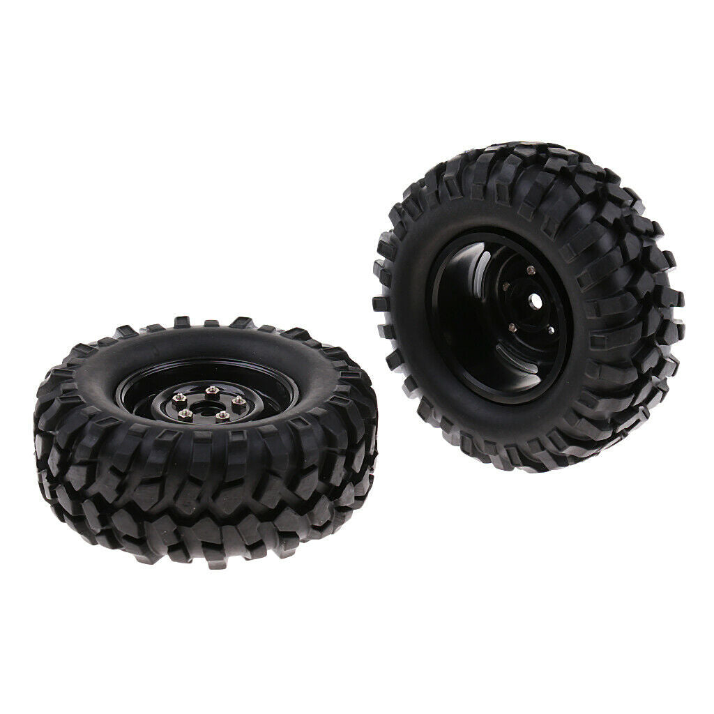 Set/4pcs Wheels Tire for 1:10 RC Rock Crawler Cars Truck RC4WD SCX10 96mm