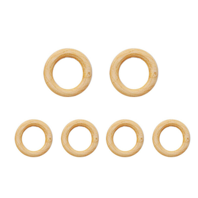 Cotton Thread Wooden Stick Beads Grasses Circle Sets for DIY Tapestries Supplies