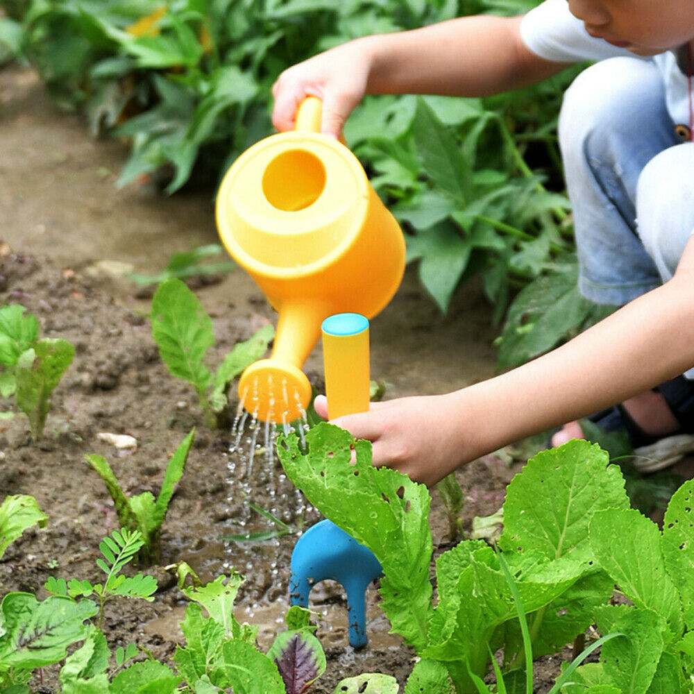 Kids Gardening Tools With Watering Can Shovel Learning Toys Educational Gift Set