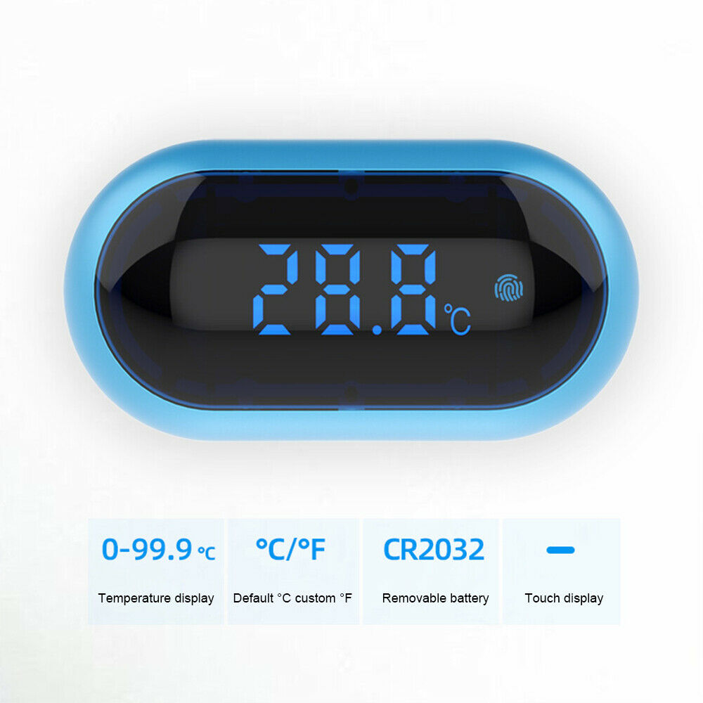 1PC Aquarium Fish Tank Water Thermometer Digital Electronic LED Touch Controller