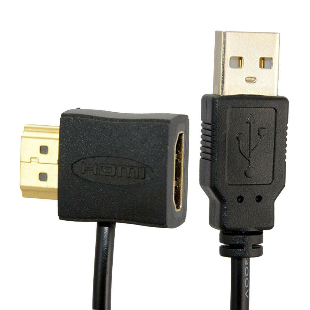 Male To Female Adapter Connector +USB 2.0 Charger Power Supply Cable Cord