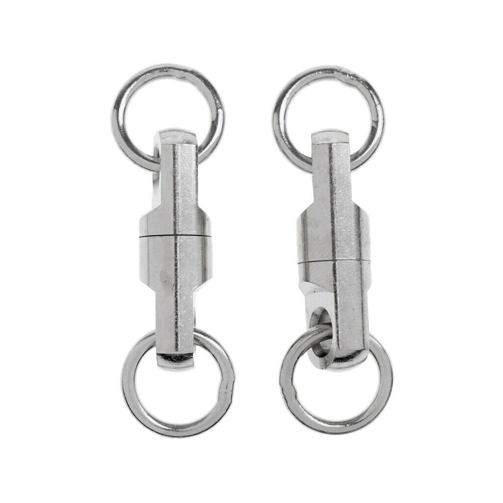10pcs Fishing Ball Bearing Swivels Heavy Duty Big Game Fishing Swivels 9mm