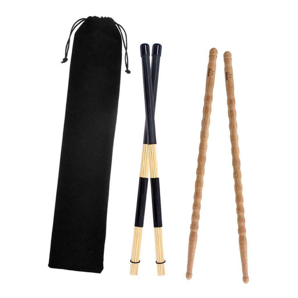 Pair Wood Drum Sticks Drumsticks Wood Tip Drumstick Student Drum Sticks Musical