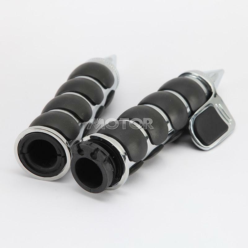 2x Hand Grips  1" w/ Throttle Boss for Suzuki Intruder VS VL 700 1400 1500