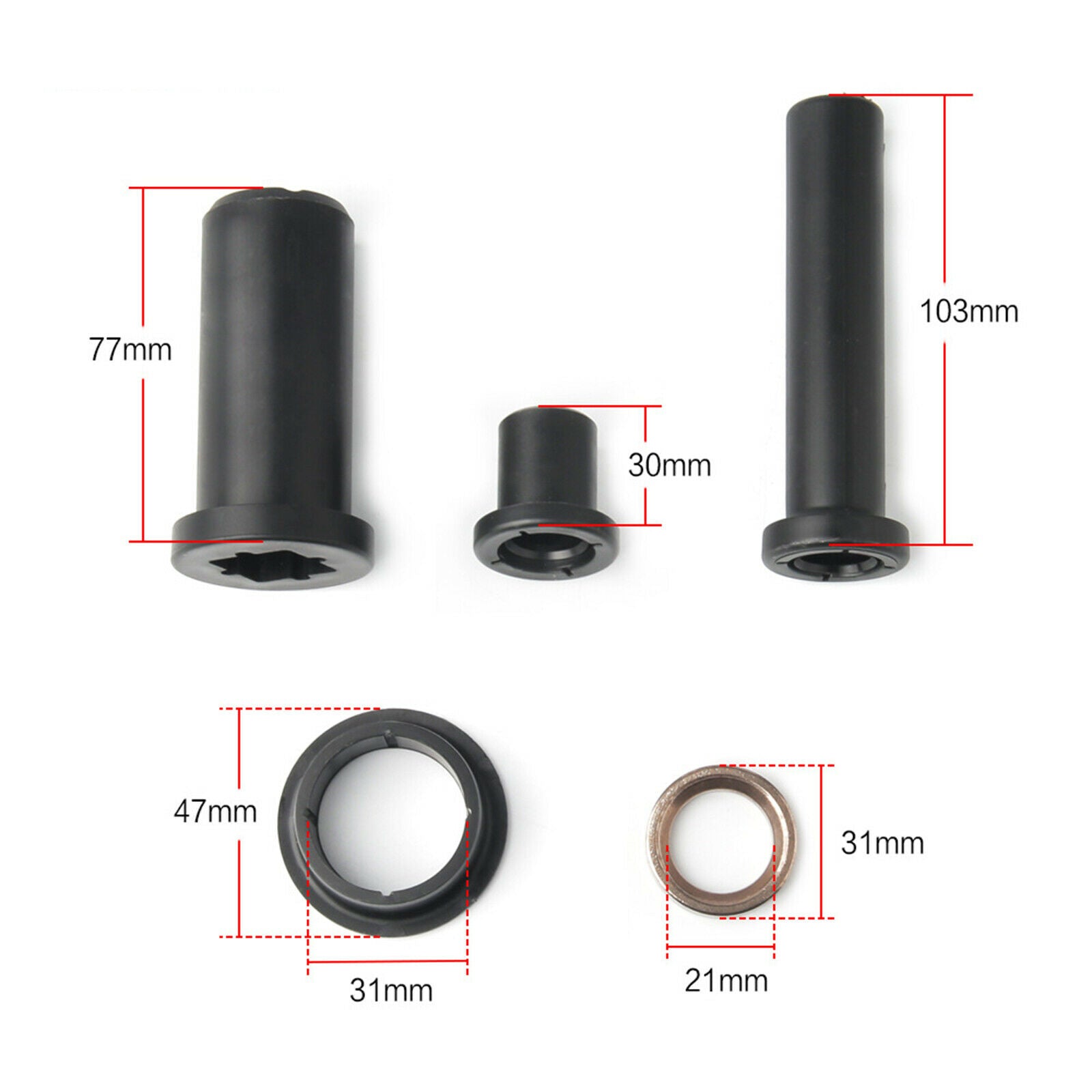 38x Durable Rear Suspension Bushings Kit for Polaris Sportsman 700 2002 Part