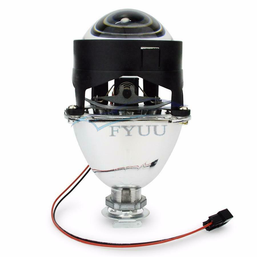 2.5Inch Clear Lens Car Mini HID Bi-xenon Projector Kit Headlight Shroud H1 H4 H7