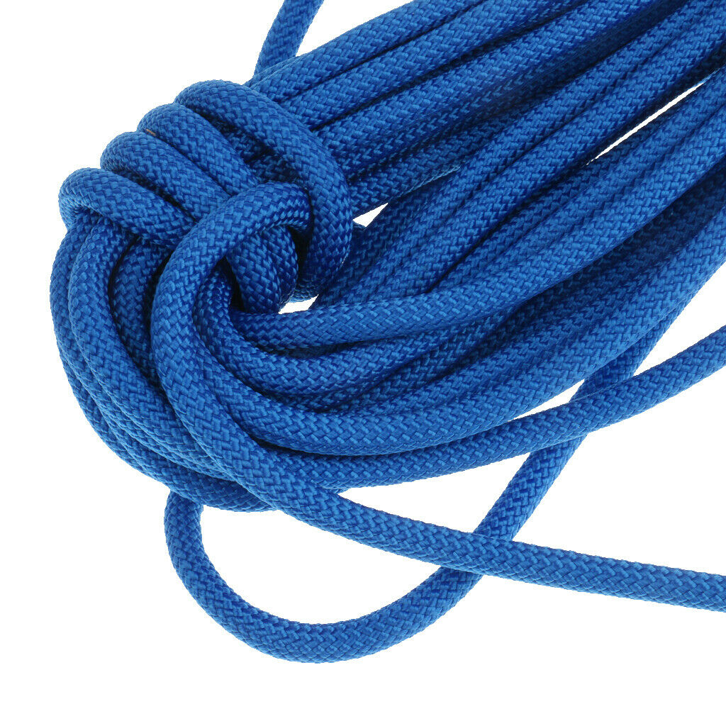 8mm Rock Climbing Tree Arborist Safety Rappelling Rope Auxiliary Cord - 10m