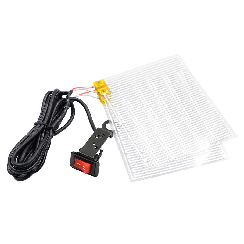 Upgrade 12V Motorcycle Scooter Heated Hand Grips Pad Handlebar Heater Warm Cover