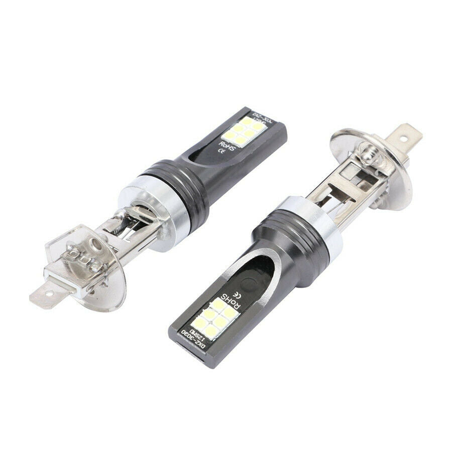 2x H1 Car Daytime Running Light 6000K Xenon White 110W 20000LM DRL Fog Lamp Bulb