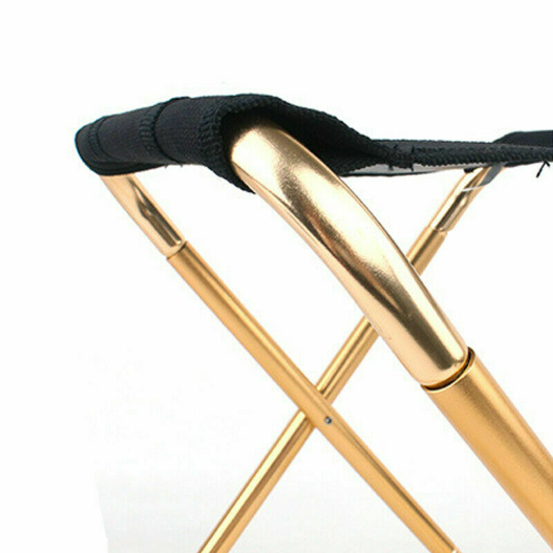 1x Aluminium Folding Chair Camping Fishing Picnic Beach BBQ Mini Stool Rest Seat