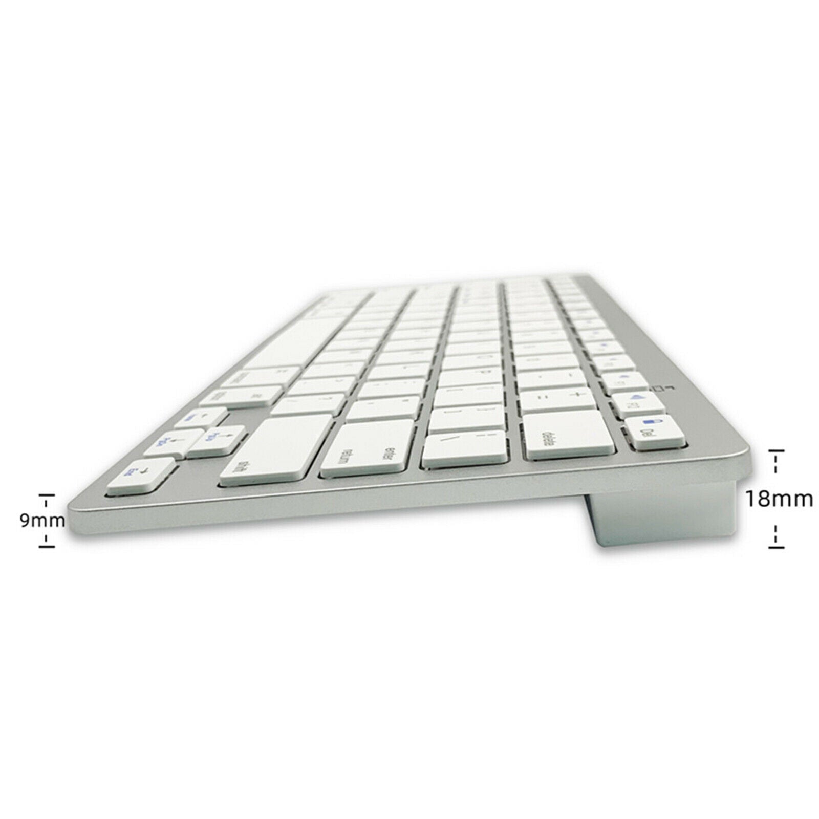 New 78 Keys Wireless Bluetooth Keyboard French for IOS/Android/Windows