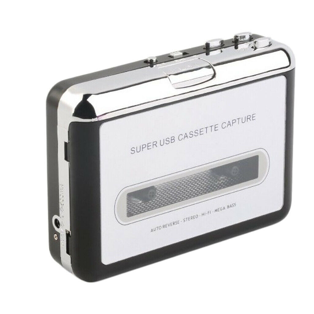 Super Cassette Player Plug & Play w/ Headphone Cable Tape Recorder for PC