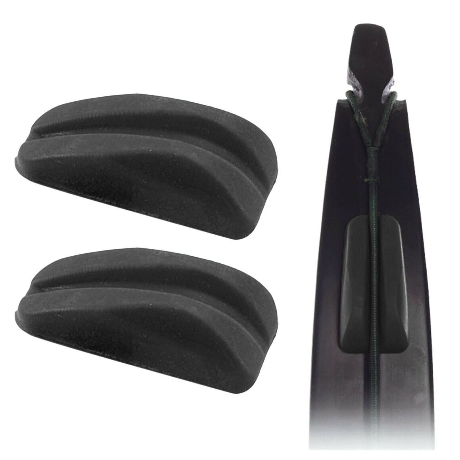 2X Pcs Rubber Archery String Silencer Silencer Bowstring For Compound bow Black