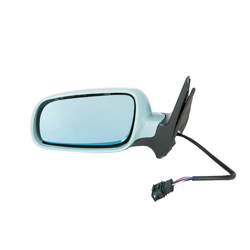 Blue Electric Front Left Side Mirror Glass For VW Bora 1998-2005