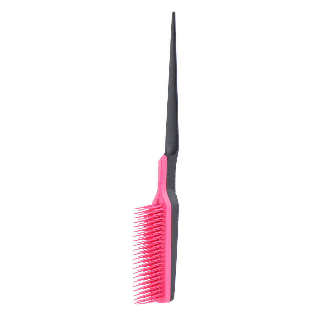 Set of 2 Salon Rat Tail Hairdressing Teasing Brush Detangling Styling Brush