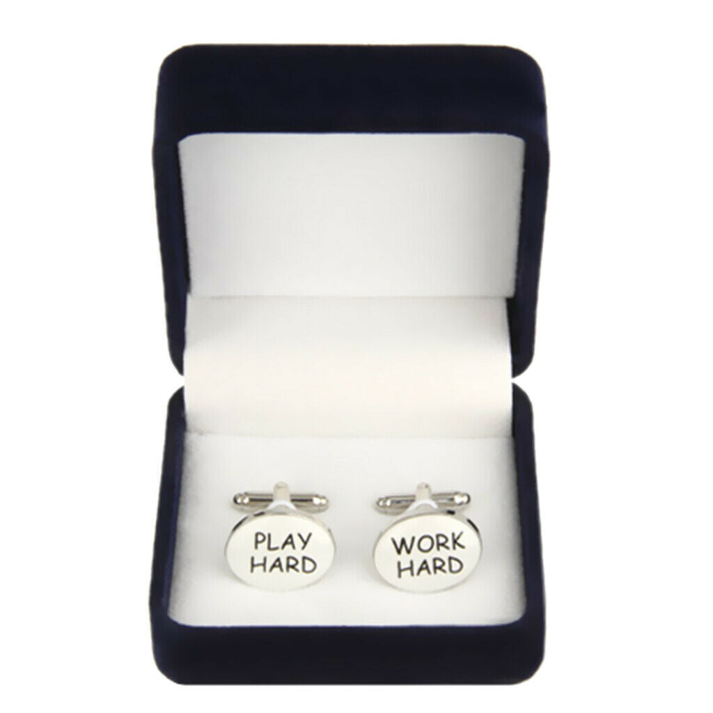 Velvet Interior Cufflink Cuff Holder Links Storage Gift Box Jewelry Display