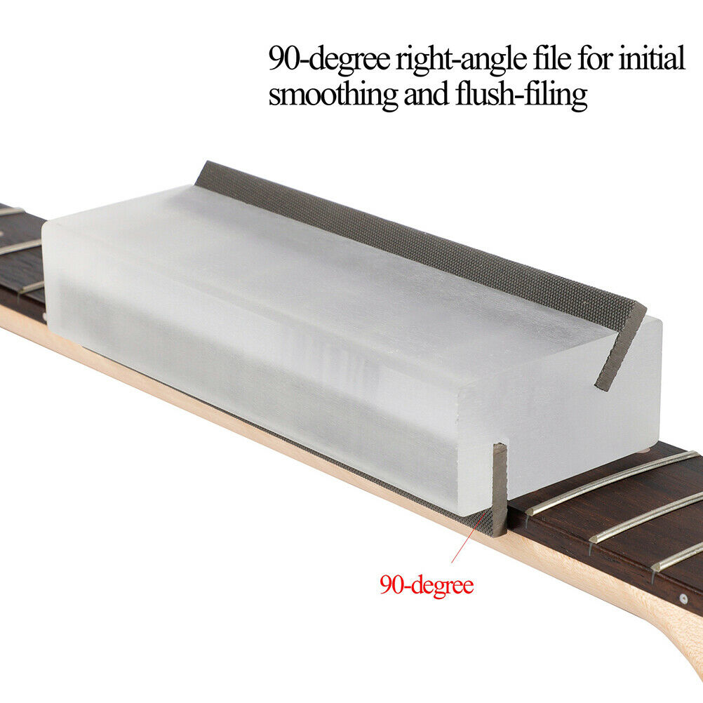 Guitar Fret Crowning End Bevel Files 35 Degree and 90 Degree Luthier File Tools