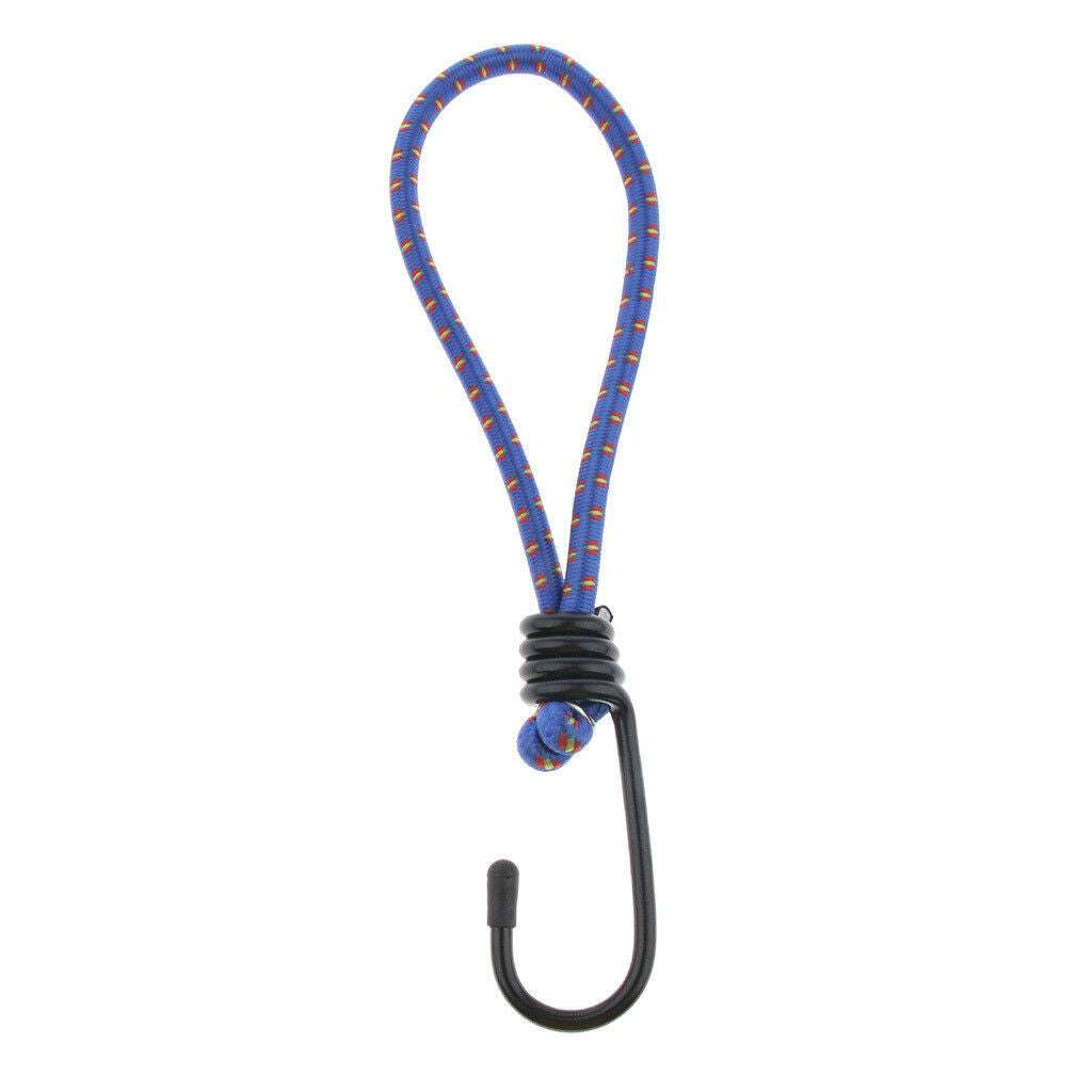 2X 5 Pcs Bungee Hook Tie - Tarpaulin Elastic Stretch Cord Straps with Hook 6mm