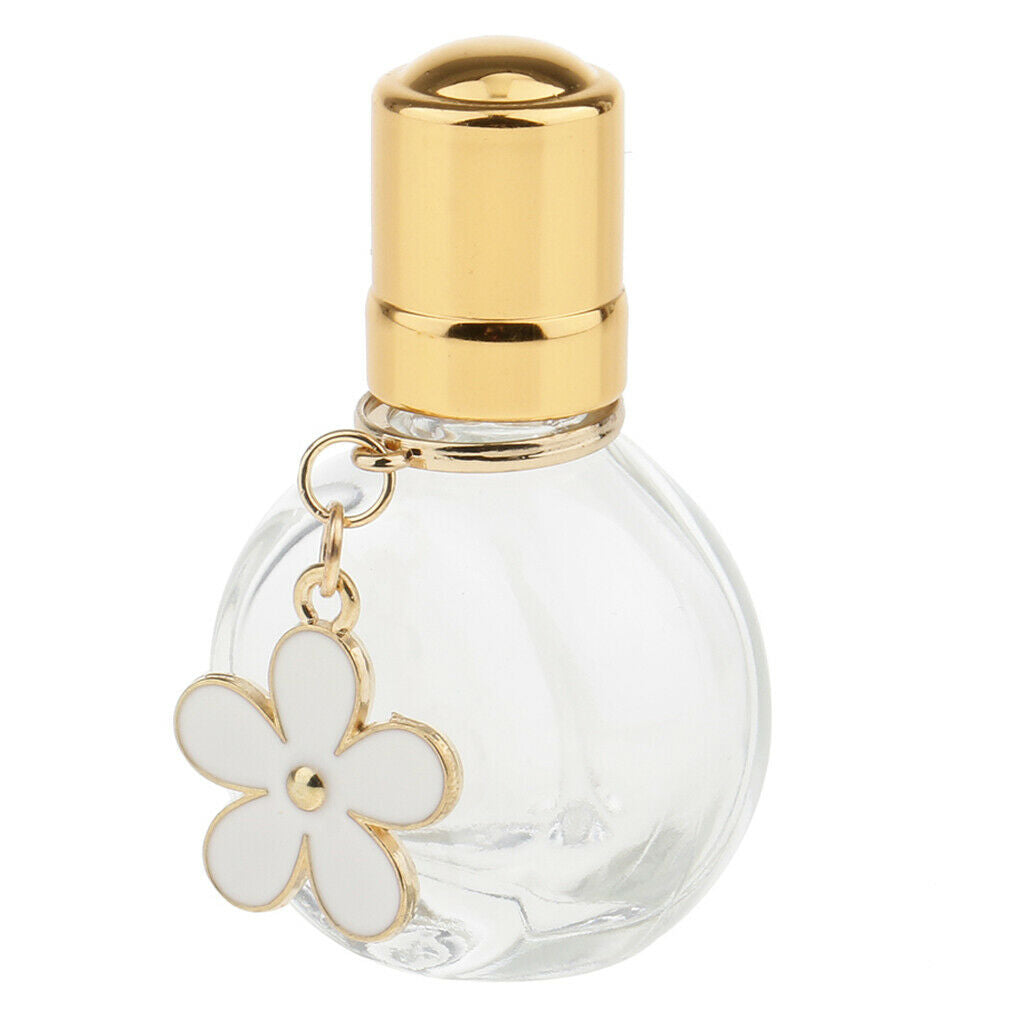 10ml Clear Perfume Bottles Mini Lip Oil Sample Bottle Vials w/ Golden