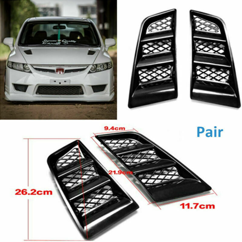 New RR Type Car SUV Hood Vent Scoop Bonnet Air Vent Air Flow Vent Duct Universal