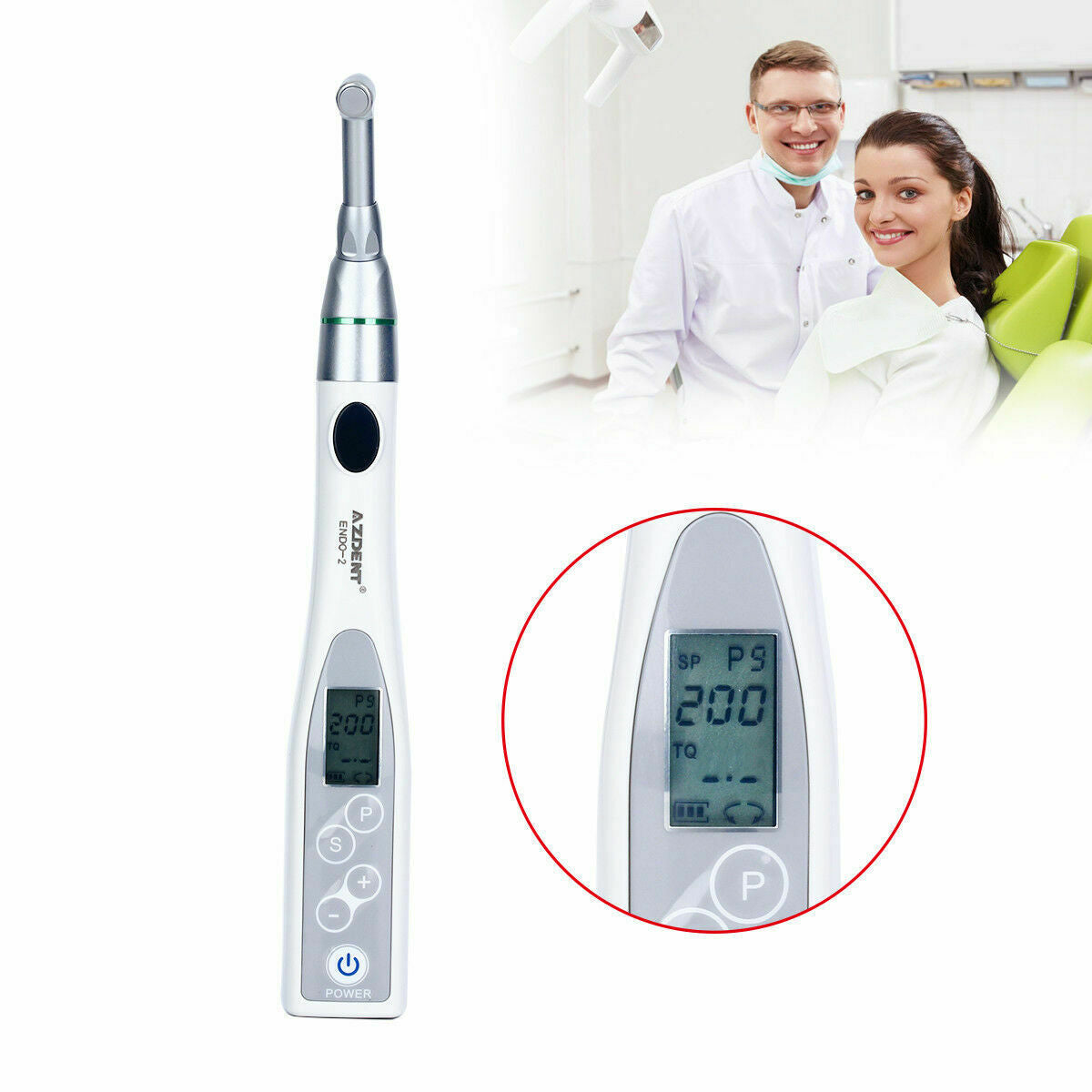 Dental 16:1 Endo Motor Endodontic Treatment Cordless Handpiece+5 Box Super Files