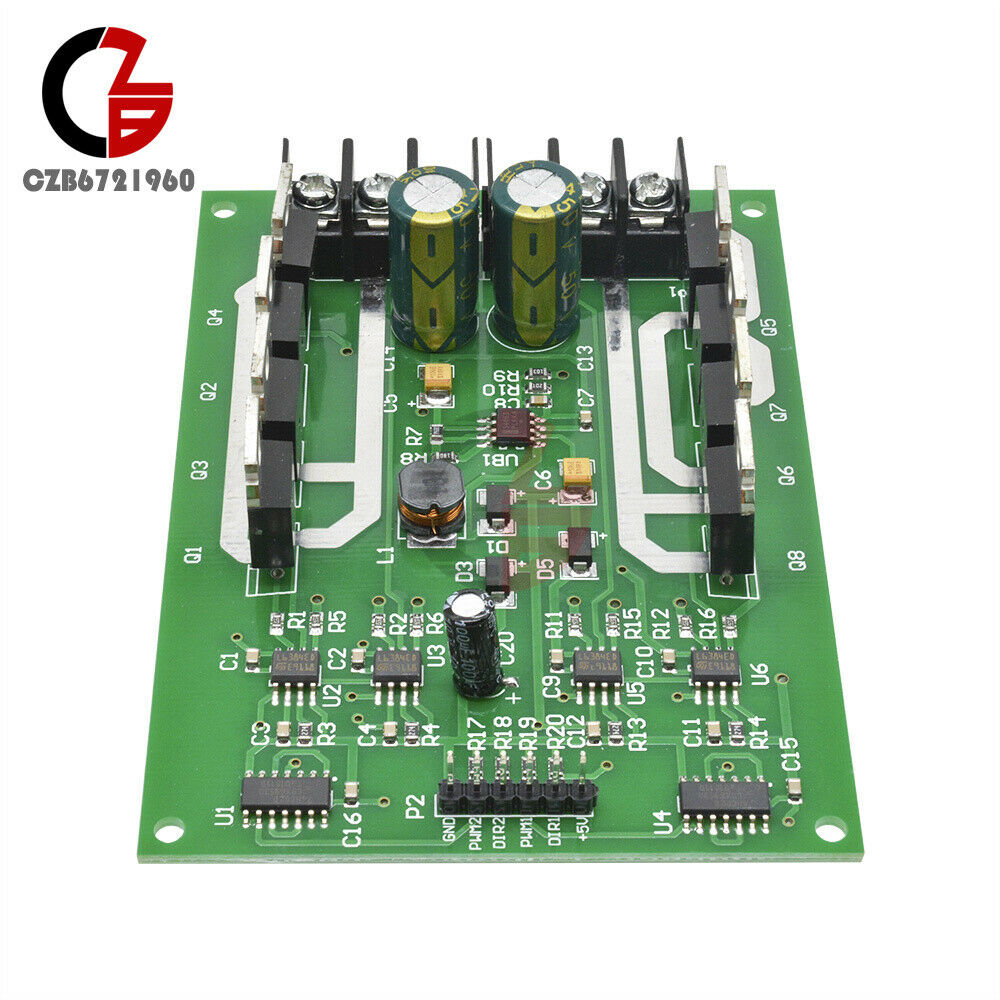 3V-36V Dual Motor Driver Board Module H-bridge DC MOSFET IRF3205 15A Peak 30A