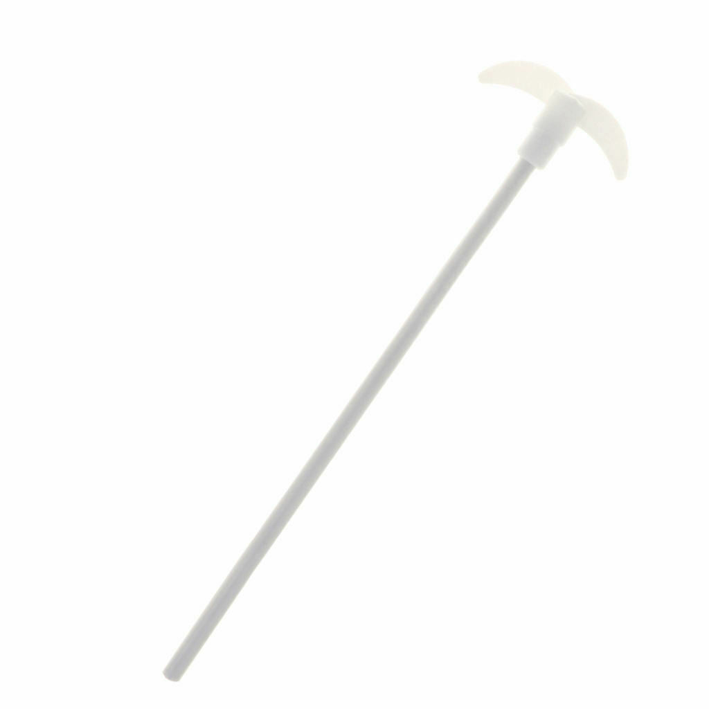 250mm PTFE Stirring Rod Overhead Stirrer Mixer Shaft w/ 65mm Dia Foldable Paddle