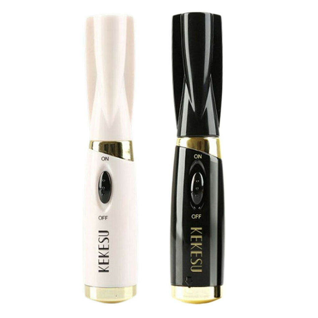 2Pcs Mini Electric Heated Eyelash Curler Long Lasting Brush Make Up Tool