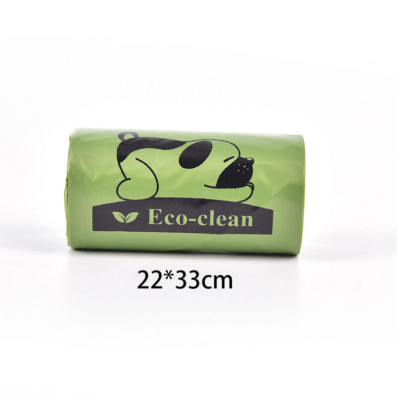 8Rolls/120Pcs Degradable Pet Waste Poop Trash Bags Dog Cat Cleaning Garbage BDA