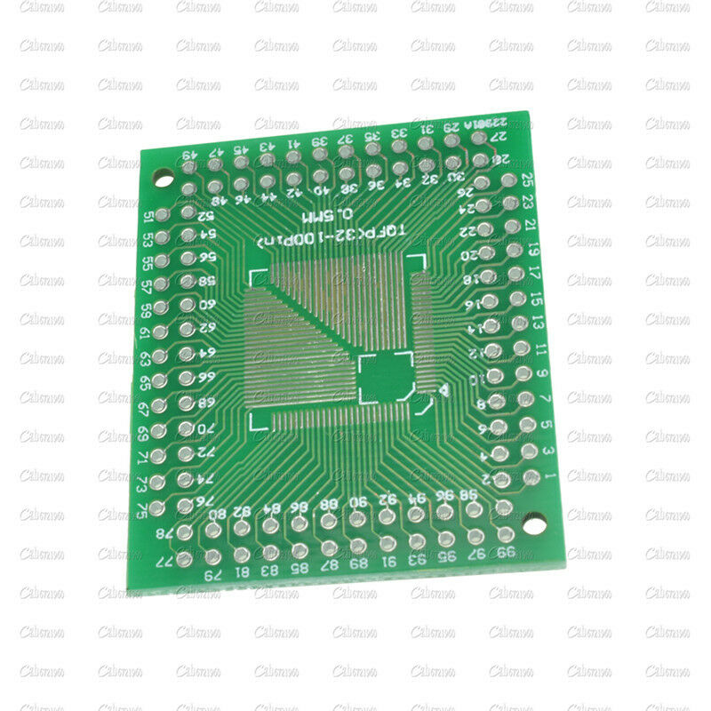 5Pcs TQFP/QFP/LQFP/FQFP 32/44/64/80/100 To DIP Adapter PCB Board Converter