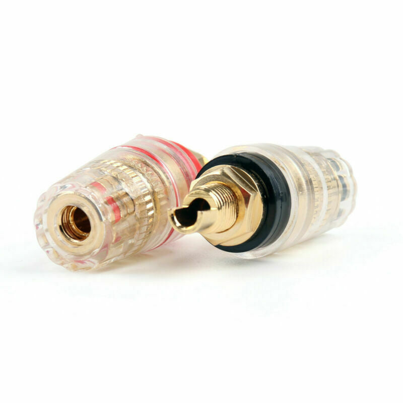4 Pcs Pure Copper Binding Post For Amplifier Speaker 4mm Banana Plugs B5