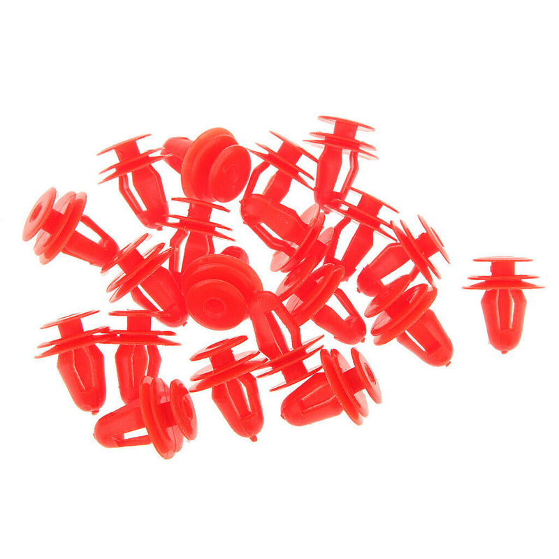 20x Nylon Clips for  Door Panel Retaining Clips Red Fasteners