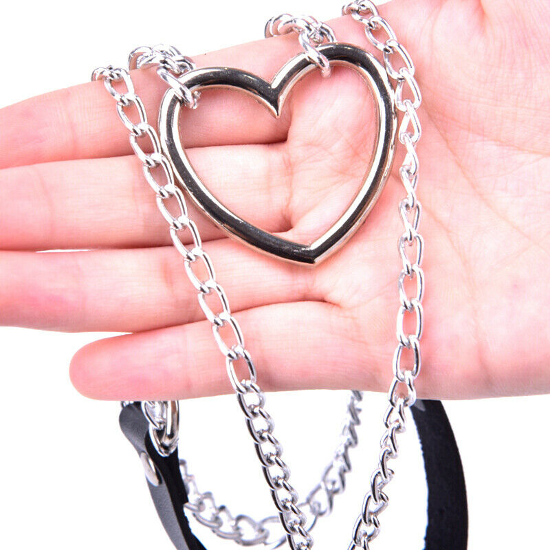 Gothic Lock Chain Multilayer Choker Necklace Sexy Collar Neck Ring Jewelr.l8
