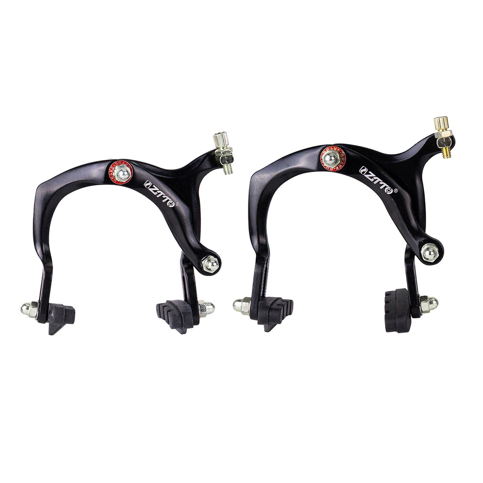 1Pair Bicycle Brake Caliper 70-90mm Reach Front and Rear Road Bike Black