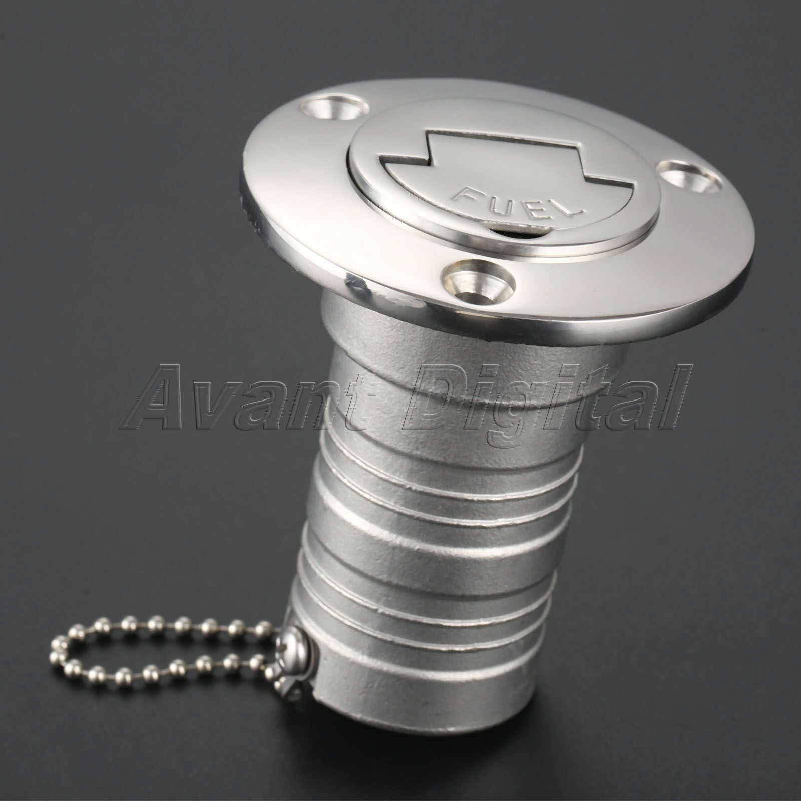 1.5" Keyless Cap Gas Fuel Tank Boat Marine Deck Fill Filler 316 Stainless Steel